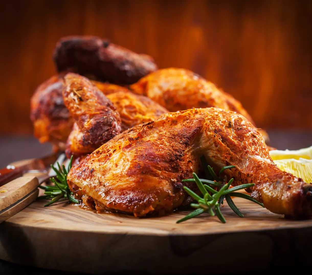 Poulet braisé dans les Pyrénées-Orientales
